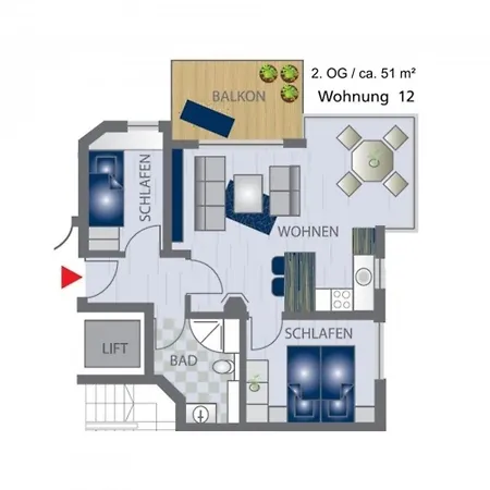 Apartment Meerblick 12 -